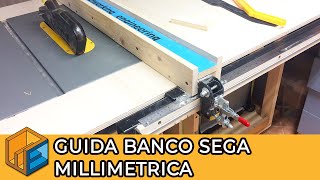 Guida banco sega con posizionamento incrementale millimetrico // Fai da te