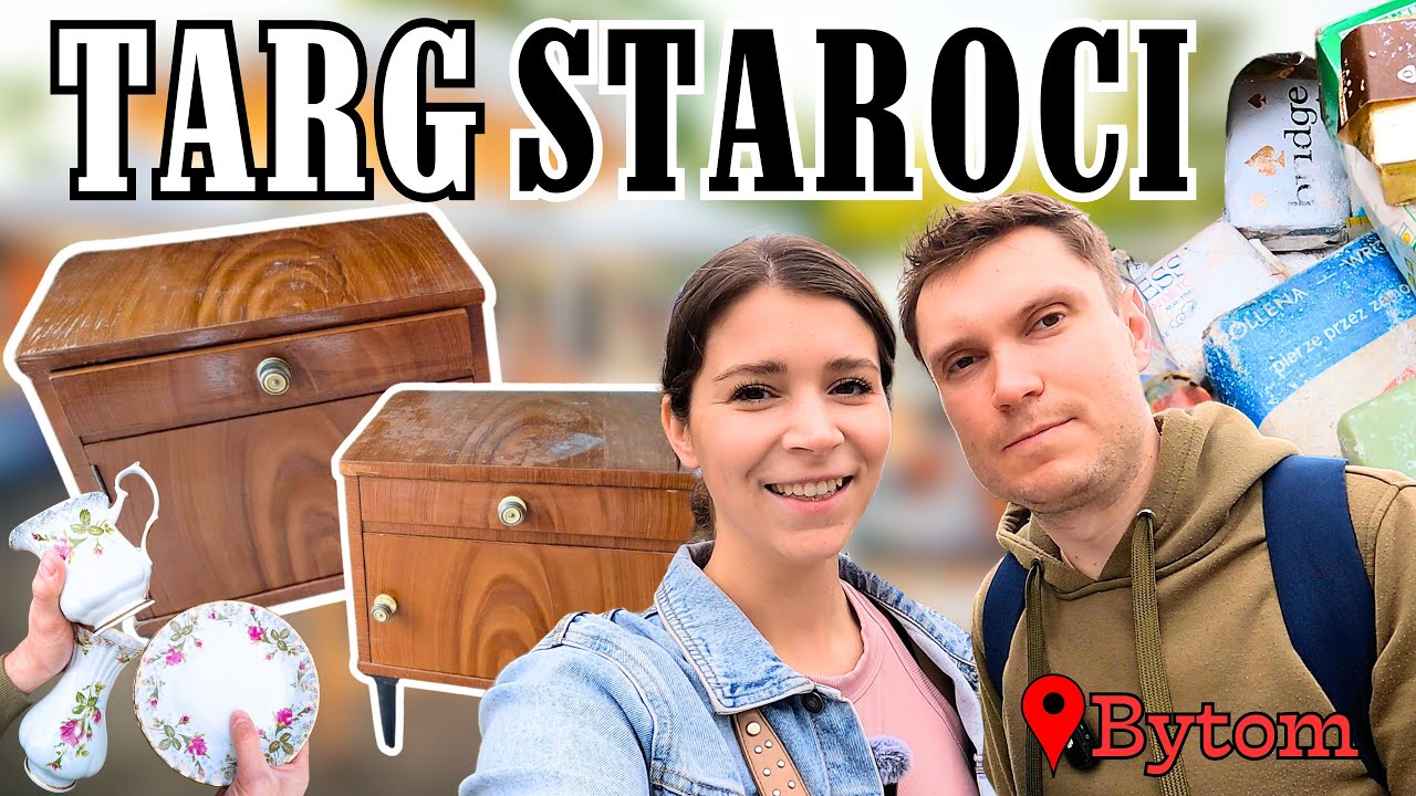 Targ Staroci Bytom Szombierki 📍 Kupiliśmy szafki z PRL do odnowienia!