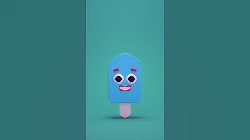 Jumping Ice Cream Stick 3D Animation #blender #cinema4d