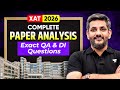 XAT 2026 Complete Paper Analysis 🔥 QA &amp; DI Most Accurate Questions
