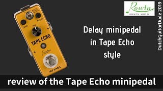 Rowin®  Tape Echo Pedal Guitarra Delay Mini video