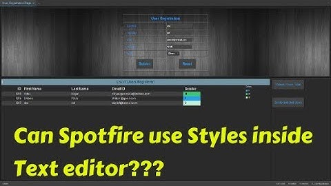 Spotfire Write Back into Database Part 3