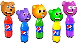 Gummy Bears Pepsi Bottles Finger Family Nursery Rhymes Collection