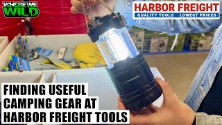 FINDING USEFUL CAMPING GEAR AT HARBOR FREIGHT TOOLS