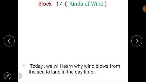 Class 4(Science)- Lesson 3(Land and Sea Breezes) of block 17(Kinds of Wind).