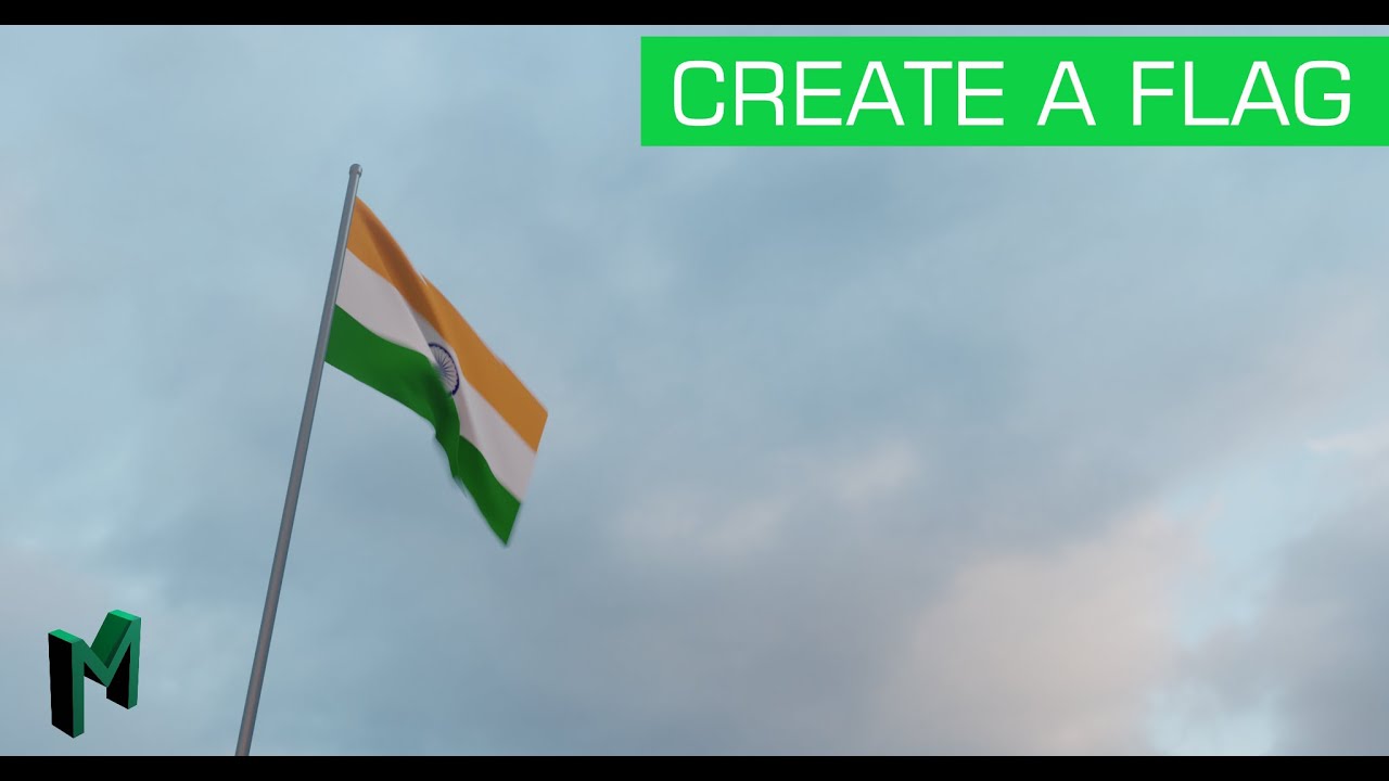 CREATE A FLAG IN BLENDER 2.91.2 - MATRIX 3D