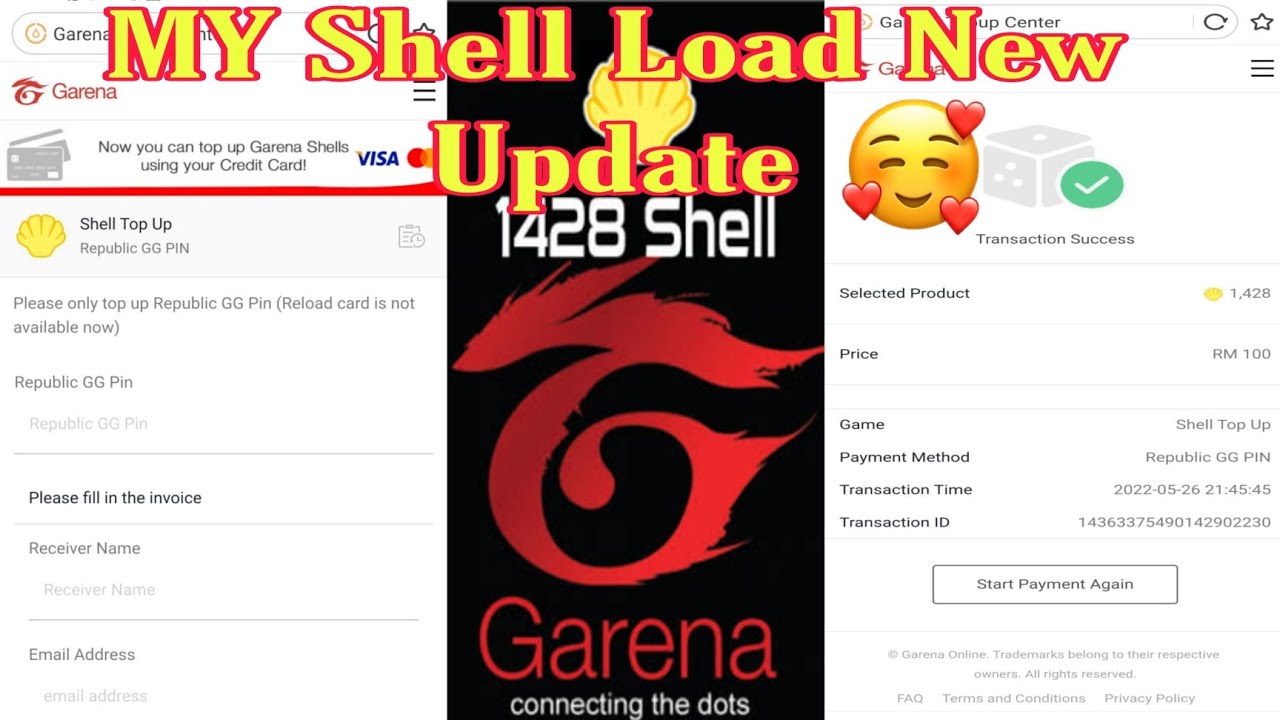 How To Redeem Garena My Shell | How To Load Garena Shell | how to redeem GG Pin | Shell new update