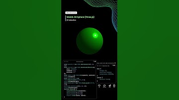 Create a 3D Sphere with Three.js! 🌐✨ (WebGL in 1 Minute) #shorts #webdesign #javascript