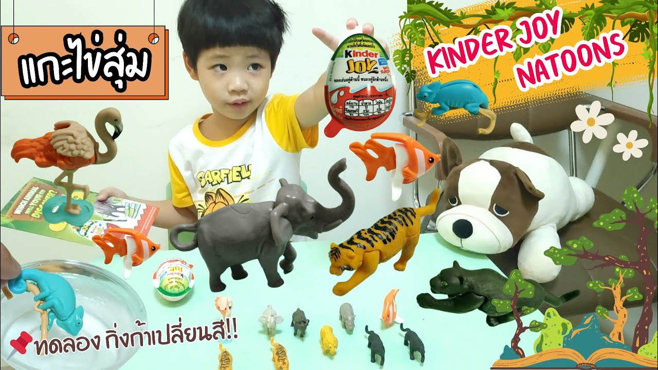 EP 81 แกะไข่เซอร์ไพรส์ kinder joy natoons | มีสัตว์อะไรบ้างนะ❓️มาลุ้นกันครับ😊