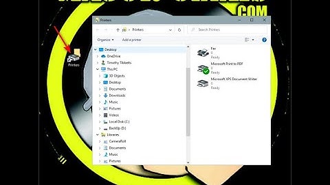 How to Create a Printers Folder Shortcut in Windows