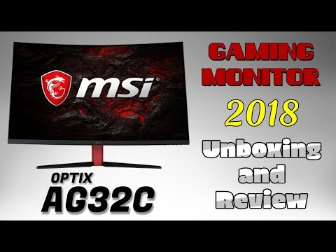 MSI Optix AG32C 165Hz Curved Gaming Monitor - 2018 Unboxing & Review