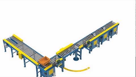 LEWCO Multiple Powered Pop-Up Transfer Conveyor with Chain Driven Live Roller Conveyor