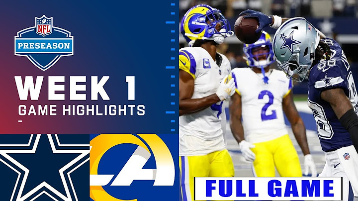 Dallas Cowboys vs Los Angeles Rams FULL GAME WEEK 1 | NFL PreSeason 2024 | NFL Highlight Today