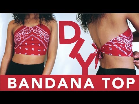 DIY Bandana Top | JUST J. - YouTube