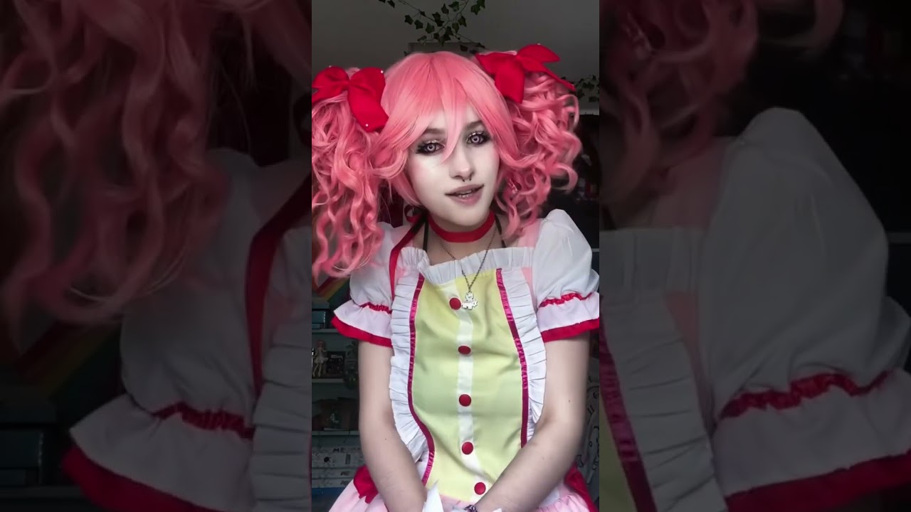 i'm so happy w my #madoka #cosplay !!! #anime #animecosplay #cosplayer #ytshort  #youtubeshorts