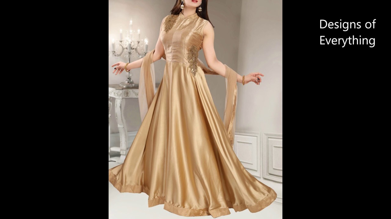 Dark golden Net Gown Dress - GL0030