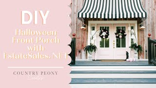 DIY Halloween Front Porch with EstateSales.NET - Country Peony