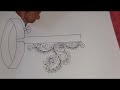 New hand drawing panjabi neck design tutorial for hand embroidery &amp; paint,সহজ একটি পাঞ্জাবি ডিজাইন,