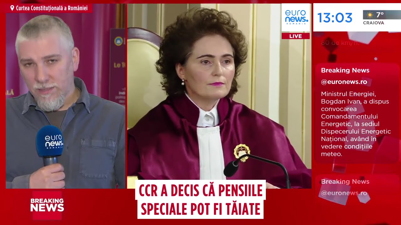 CCR a decis că pensiile speciale pot fi reduse