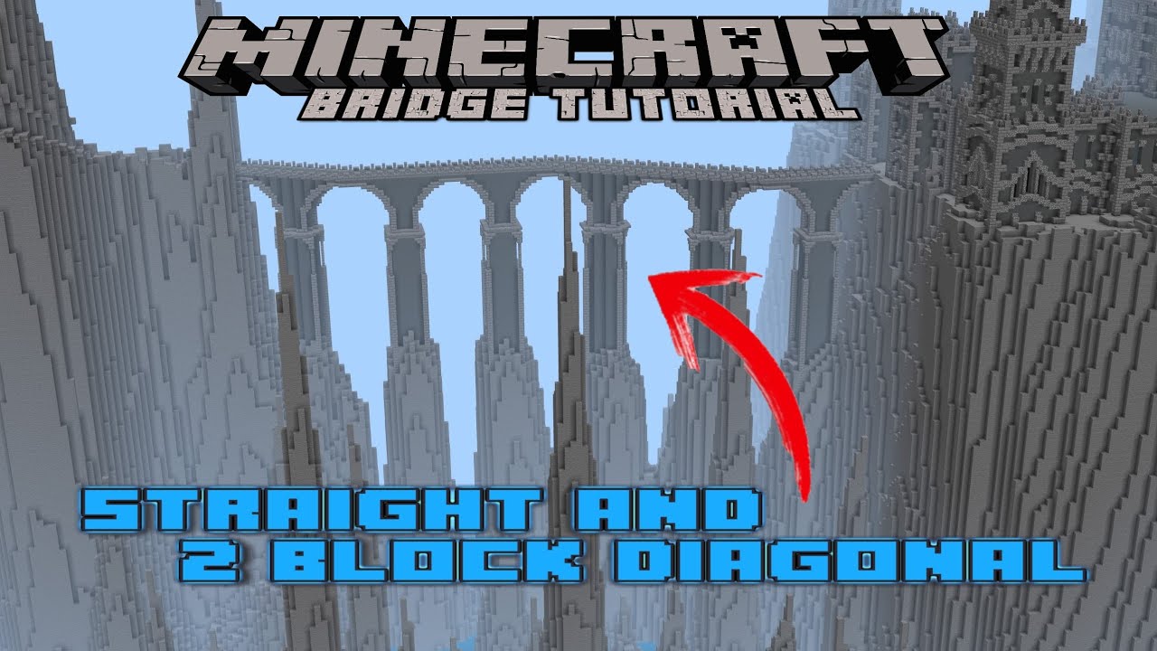 Minecraft - How to Build a Bridge - Block by Block Tutorial