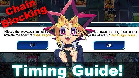 Beginners Guide to Missing Timing & Chain Blocking! How to avoid missing timing in Yu-Gi-Oh!