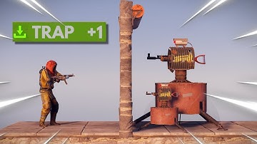 i built a trapbase on the MOST MODDED server in rust