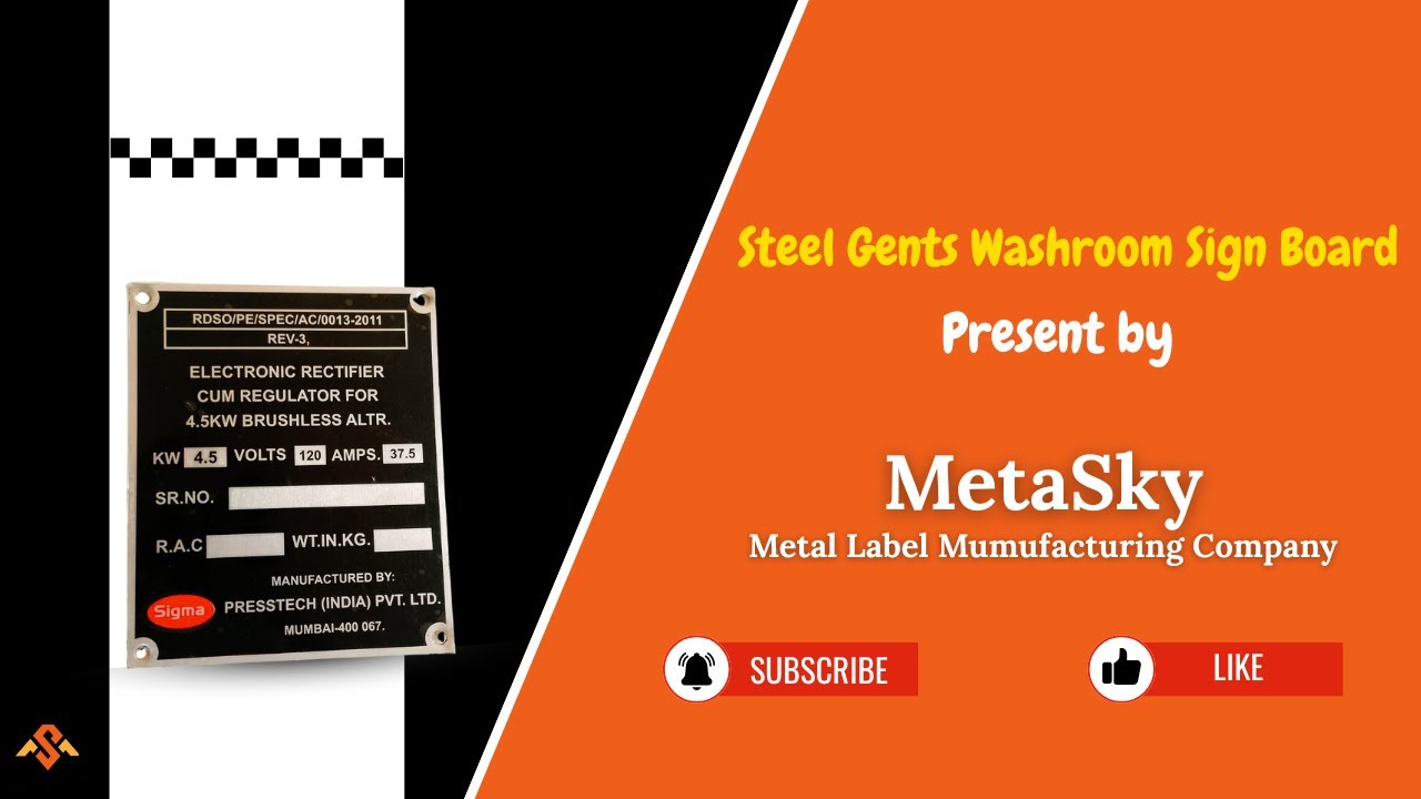 Grey Aluminum Electronic Label | Custom Marking Solutions by MetaSky | Manufactured in Mumbai
