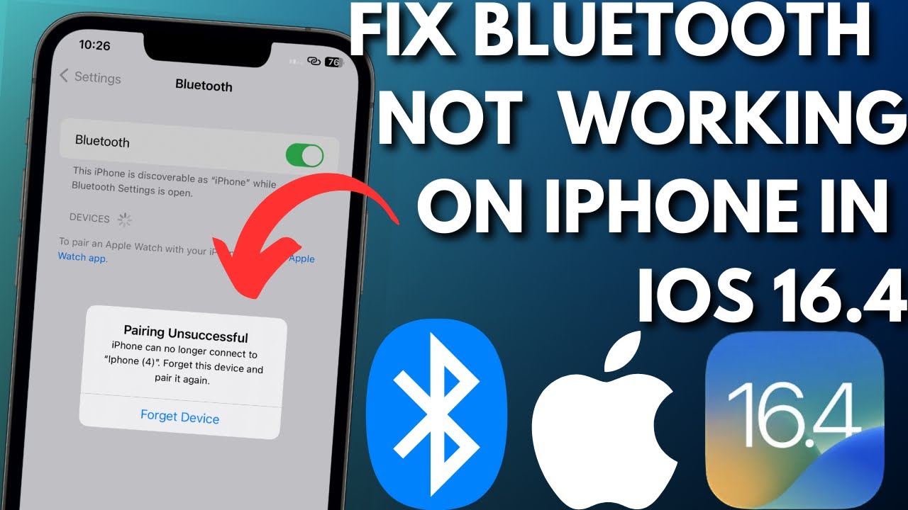How to Fix Bluetooth Not Working on iPhone in iOS 16.4 - YouTube