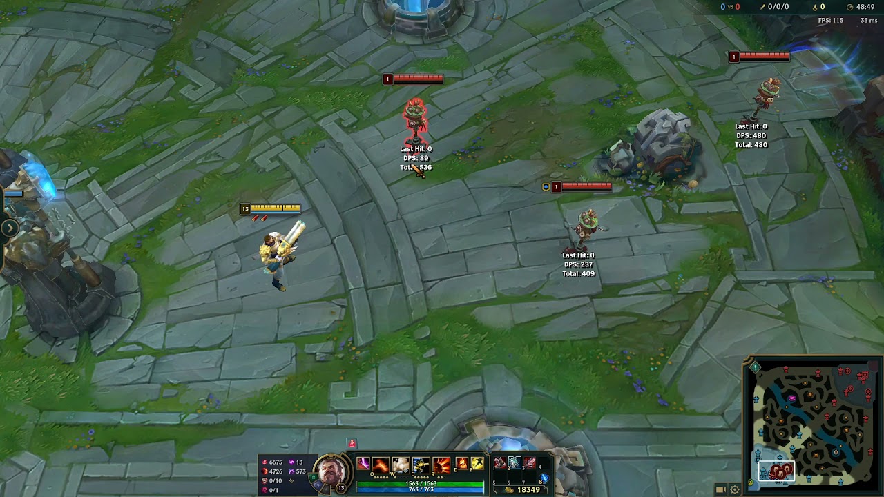 Graves Galeforce Oneshot Combo (Difficult)