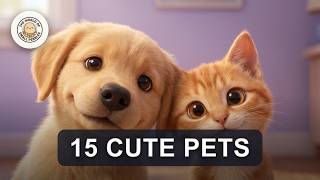 Pets for Toddlers 🐶 Learn 15 Cute Animal Names | Toddler Learning screenshot 2