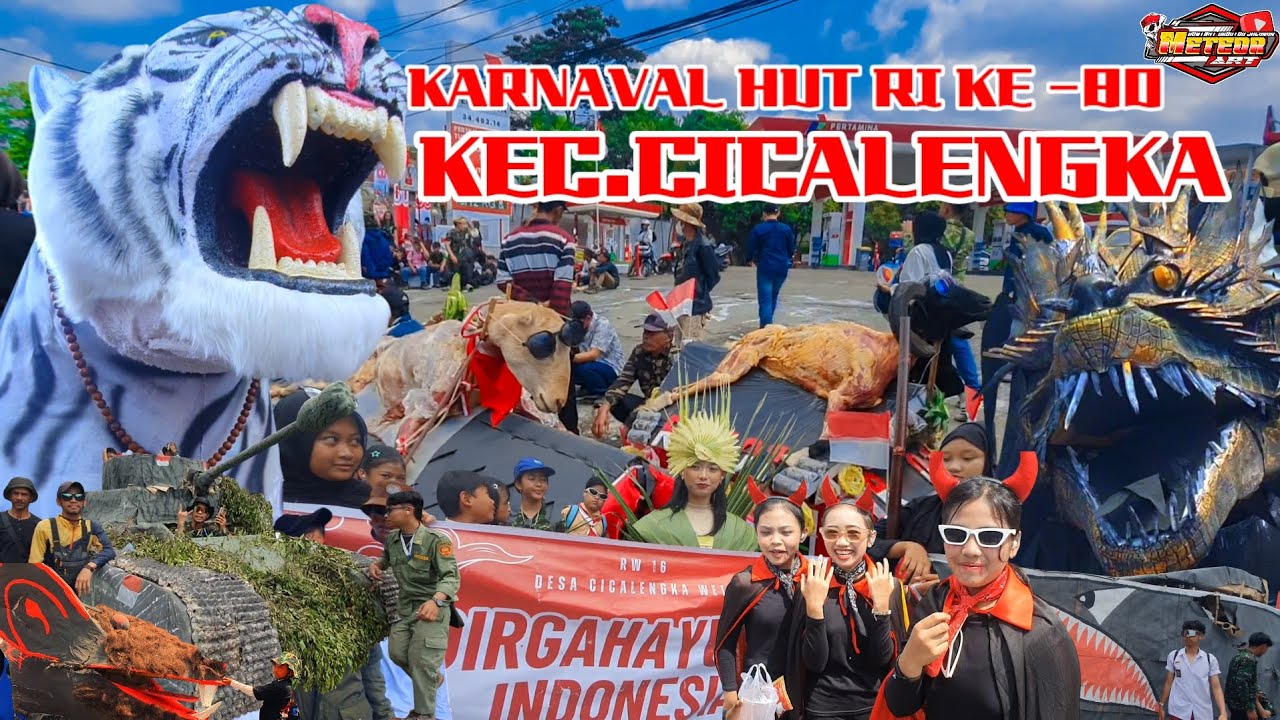 Karnaval HUT RI KE -80 KECAMATAN CICALENGKA!! Kreatifitas warga sekecamatan cicalengka keren bamget!