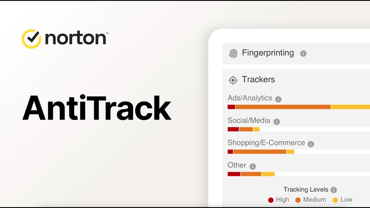 Norton AntiTrack More privacy online. Less tracking. YouTube