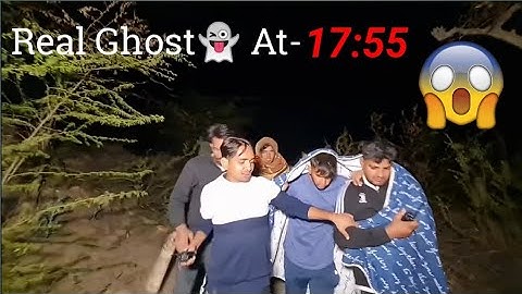 MR INDIAN HACKER Ghost Challenge At Night | Real Footage Of Ghost 👻 At 17:55 😱
