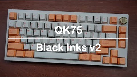 Typing Sounds: Qwertykeys QK75 with lubed Gateron Black Inks v2 | Poly Plate