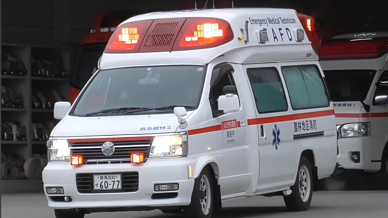 【引退済み】館林消防最後の2代目日産パラメディック『救急館林2』号の救急車記録