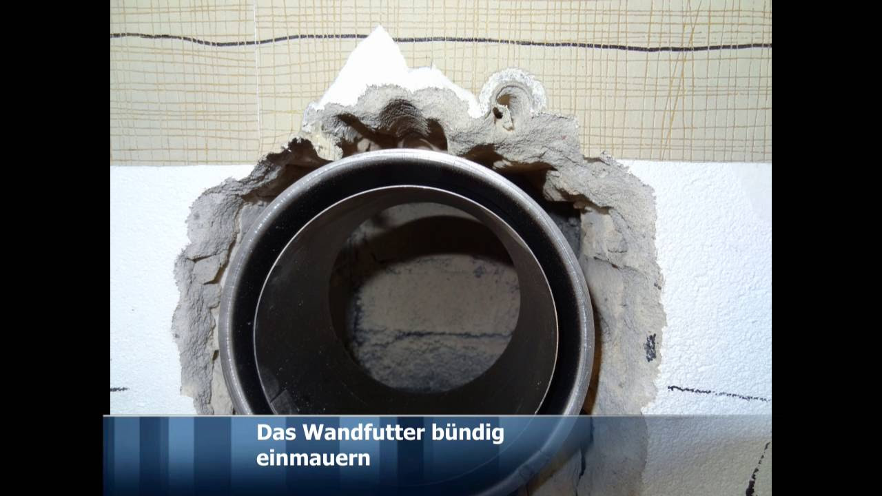 New Ofen Wandfutter Rauchrohr an Schornstein anschließen