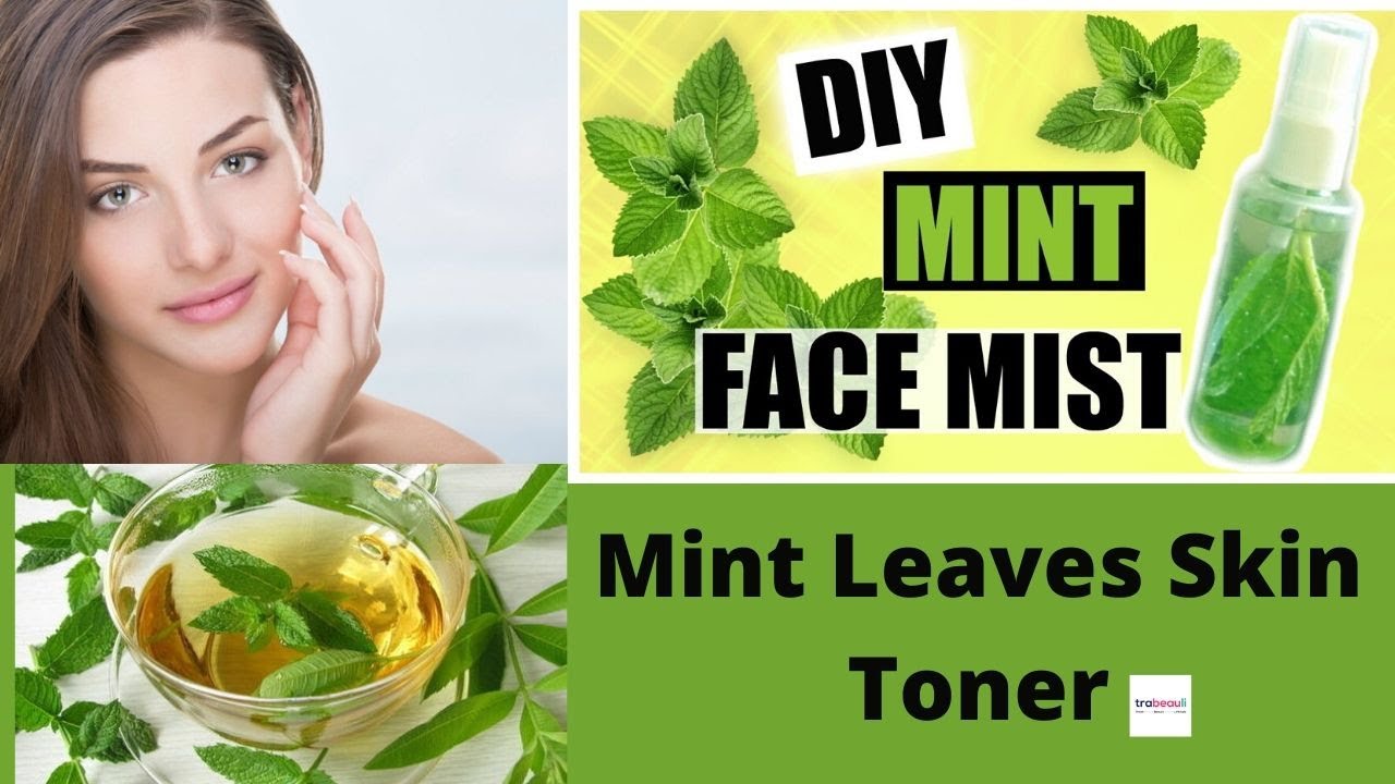 DIY Mint Leaves Skin Toner Reduces pores Blackheads Acne YouTube