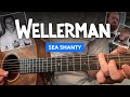 🎸 Wellerman (sea shanty) • Easy guitar lesson w/ chords & lyrics • Nathan Evans / TikTok