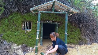 Build an underground shelter - survive alone