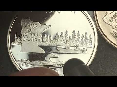 DC Minutes - US 2005 Quarter Minnesota's Extra Tree Error Coins