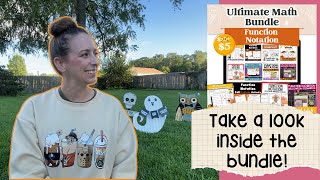 Function Notation BUNDLE Tour | Mystery Pixel, Color by Number, Games + More! #highschoolmathteacher