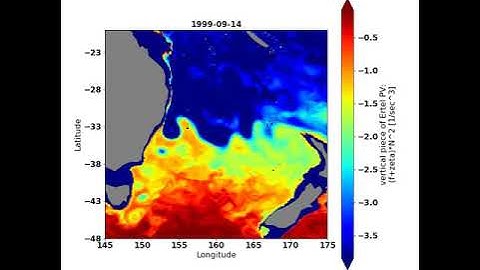 potential vorticity of the EAC in ACCESS-OM2-01