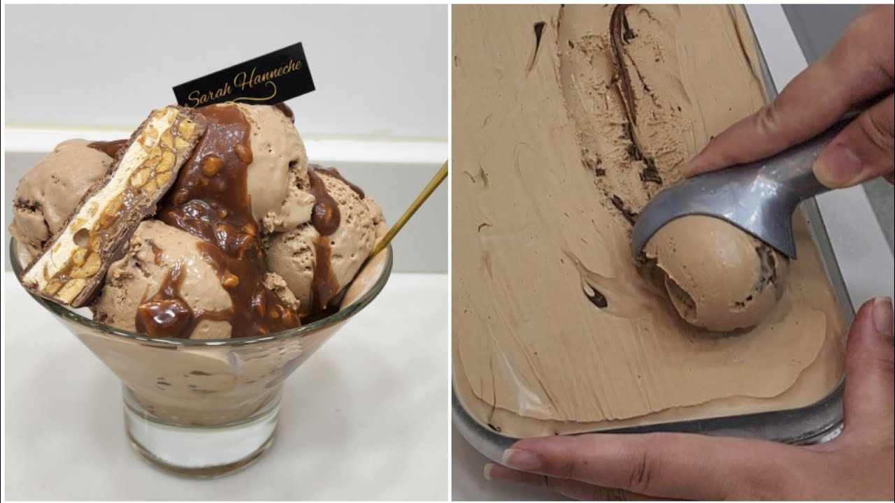 ايس كريم منزلي منعش بذوق الشوكولاتة احسن من تاع المحلات💯✋️