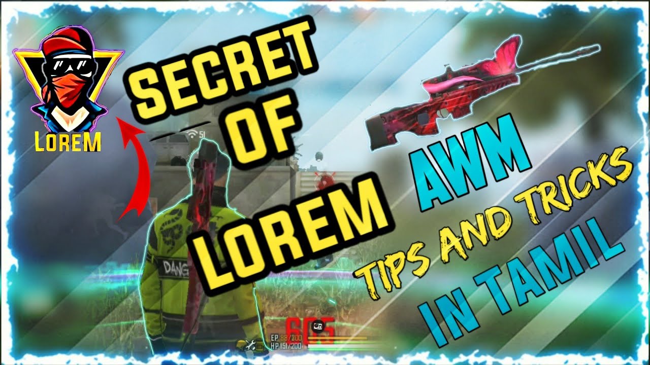AWM tip's and tricks 🔥[Free Fire] | AWM headshot trick | Lorem headshot trick 👍❤️