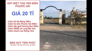 Cần bán đất biệt thự nghỉ dưỡng ven biển Phước Hải