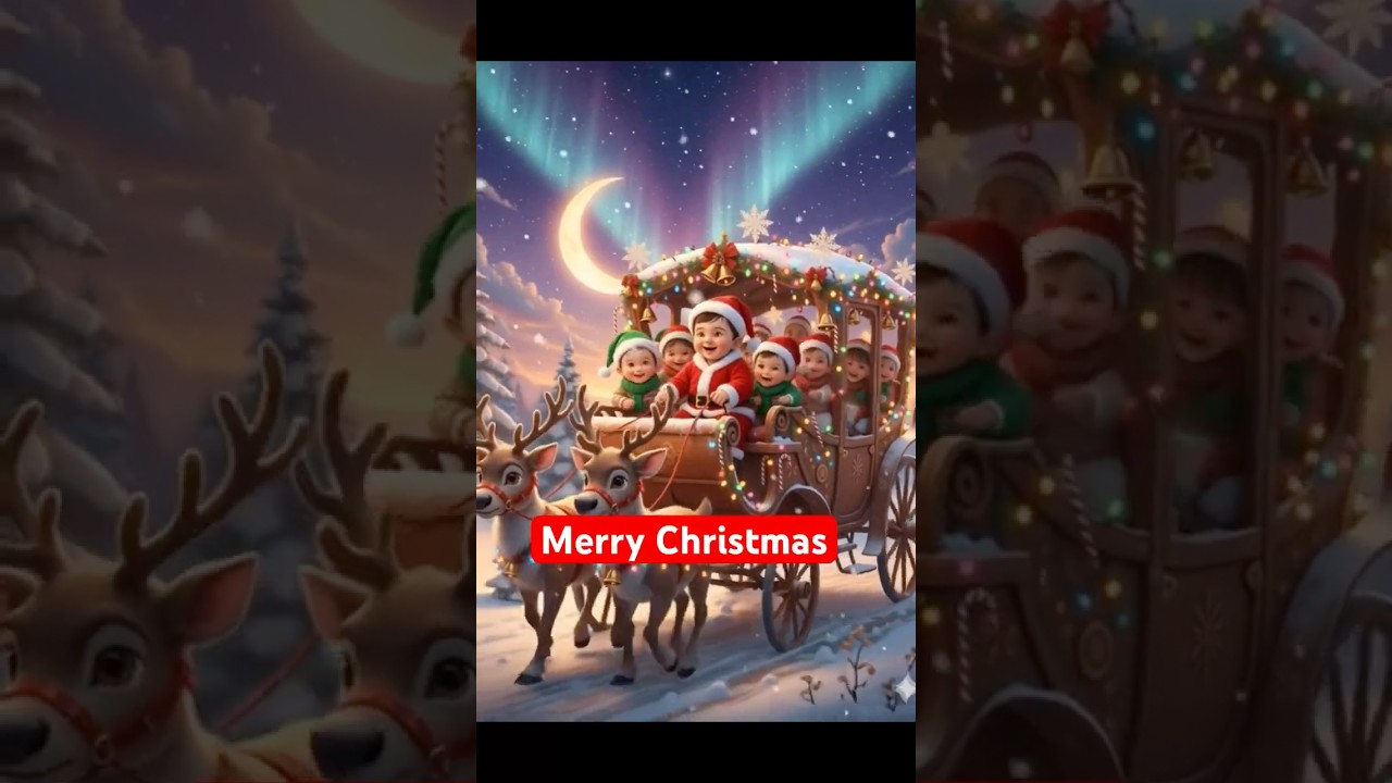 Baby Santa with Reindeer 🦌🎄