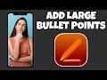 How To Add Large Bullet Points On Pages (iPhone) | Step By Step Guide - Pages Tutorial