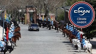 Çankaya Köşkü'nde bir ilk: Atlı birlik ile karşılama