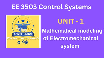 💡Electromechanical System Modeling in Tamil 🎓 | Control Systems Made Easy!