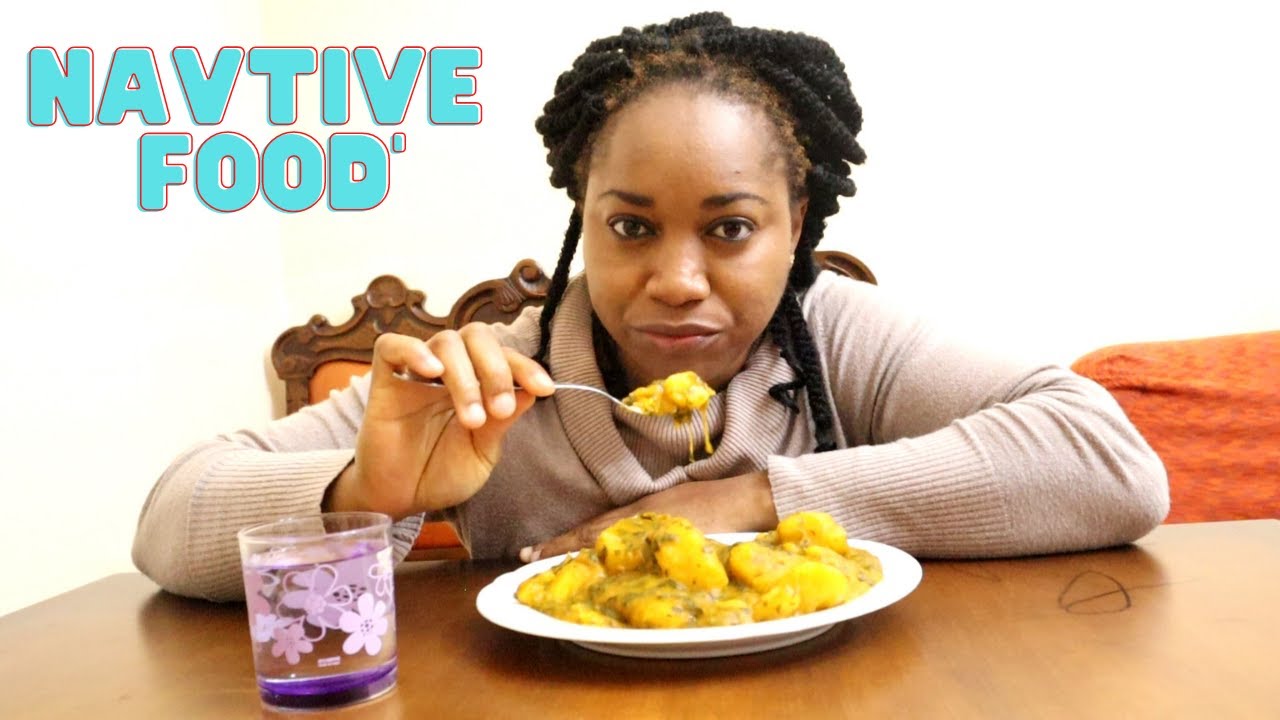 MUKBANG /Nigerian Native Food Yam Porridge With Spinach And Fish YouTube